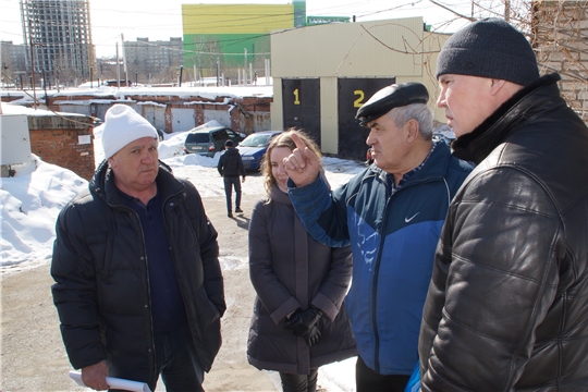 В Калининском районе г. Чебоксары проверили территорию ГСК "Мирный-2" на предмет благоустройства