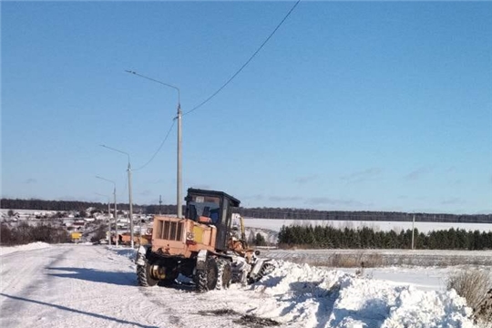 Уборку снега на дорогах района производит ИП Макаров А.Н. и ООО «Транспортник»