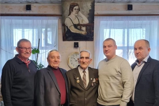 90-летний юбилей ветерана из села Ачакасы В.Д. Мясникова