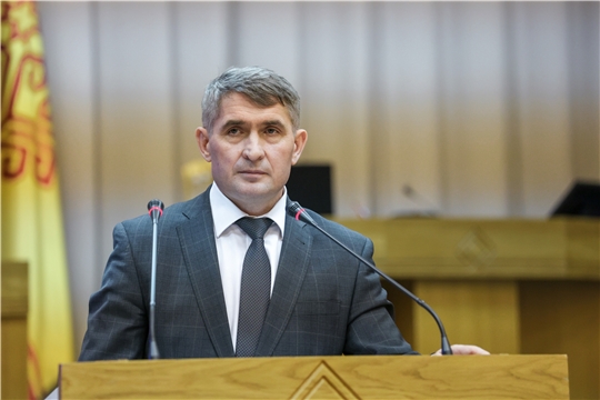 Глава Чувашской Республики Олег Николаев выступил с Отчетом о деятельности Кабинета Министров Чувашской Республики