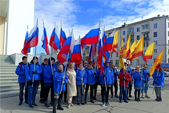 Ленинский район принял участие в акции в поддержку Вооруженных сил России и жителей Донбасса