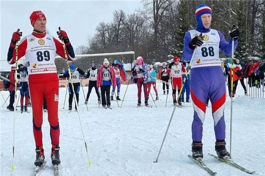 Ветераны спорта Мариинско-Посадского района на лыжных соревнованиях