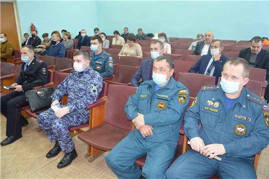 Состоялось расширенное заседание комиссии по чрезвычайным ситуациям и обеспечению пожарной безопасности Мариинско-Посадского района