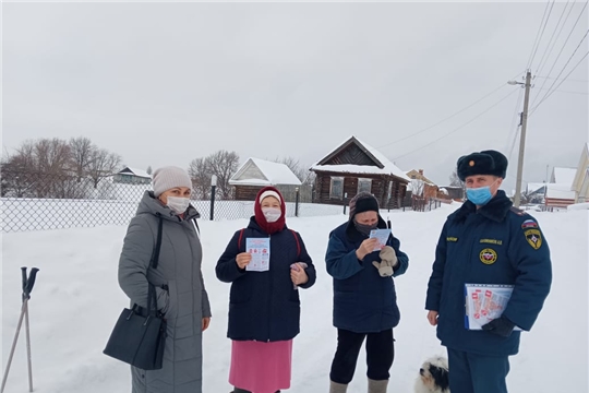 Профилактические рейды в целях стабилизации и профилактики пожаров в жилом секторе Мариинско-Посадского района