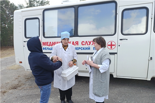 С начала года более 500 жителей Шемуршинского района обследованы в передвижном медпункте