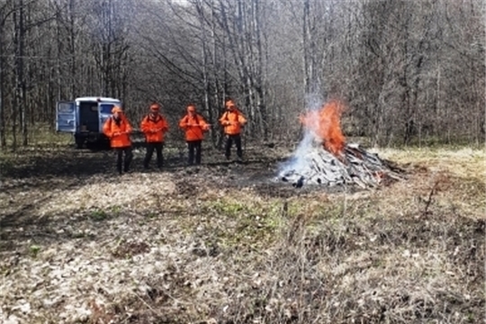 В лесничествах Чувашии продолжаются тактические учения тушения лесных пожаров