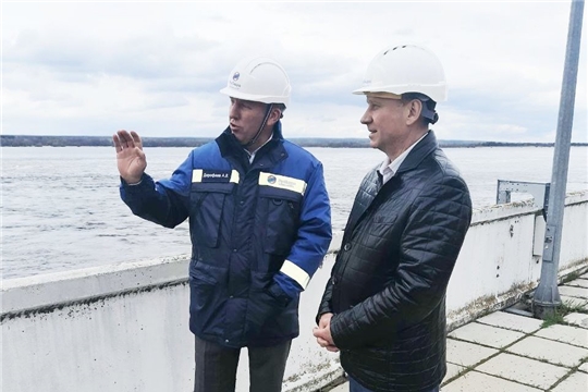 Рабочая поездка министра Эмира Бедертдинова на Чебоксарскую ГЭС