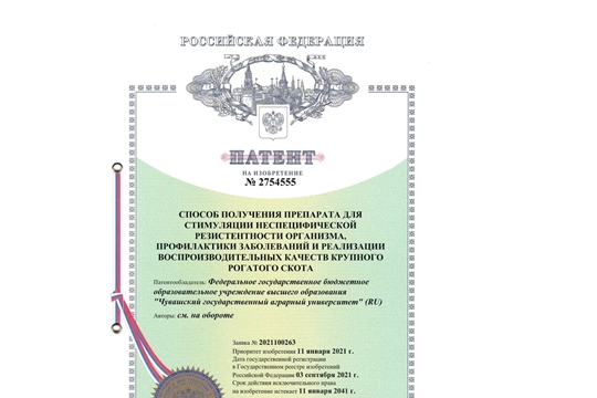 На очередной комплексный биопрепарат получен патент РФ на изобретение