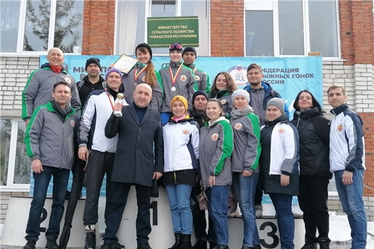 Команда Минсельхоза Чувашии заняла 1 место в спартакиаде государственных служащих по лыжным гонкам