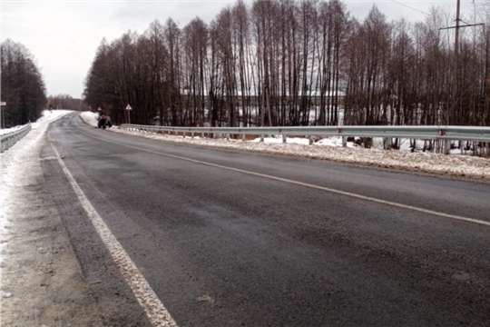 Реконструкция водопропускной трубы через р. Травянка на автодороге «Вятка» - пос.Северный проведена в рамках дорожного нацпроекта