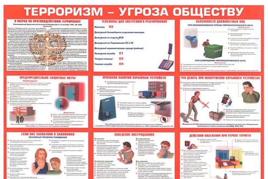 Рекомендации гражданам по действиям при угрозе или совершения террористического акта