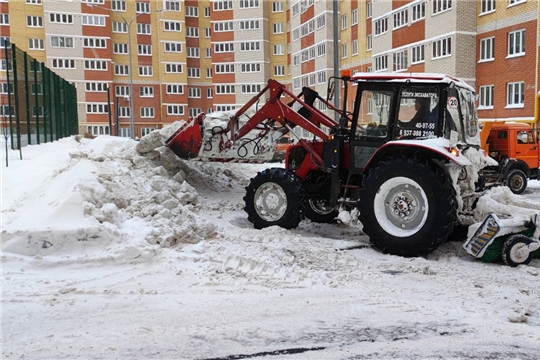 В Чебоксарах мобилизованы силы по надлежащему зимнему содержанию территорий