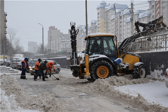 В Чебоксарах специальная комиссия проверила, как организована уборка снега в муниципалитете