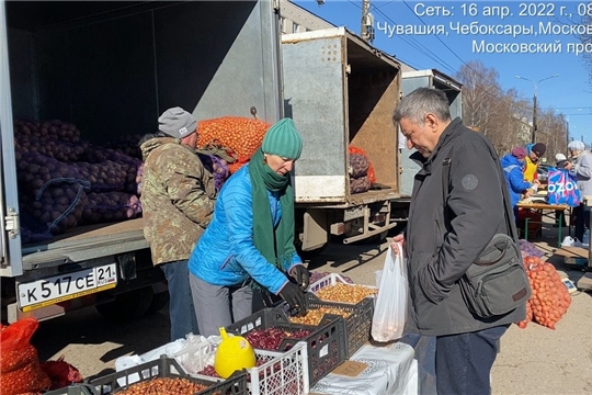 Богатый ассортимент предлагают горожанам ярмарки выходного дня в Чебоксарах