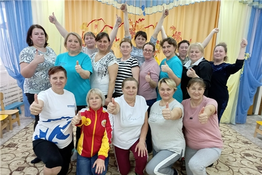 Педагоги детского сада «Сказка» приняли участие в выполнении нормативов ГТО