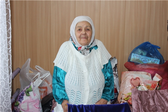 Поздравление с 90-летием жительницы деревни Байдеряково  Кафизовой Сагадя Фаттаховны