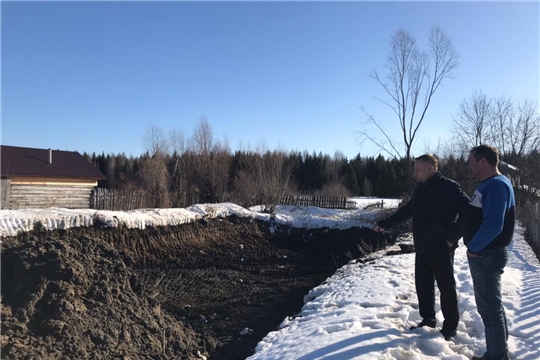 Устройство противопожарного водоема в Нижнекумашкинском ТО