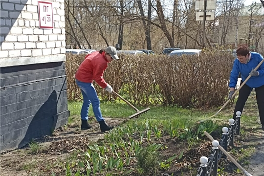 В администрации Шумерлинского муниципального округа прошел экологический субботник