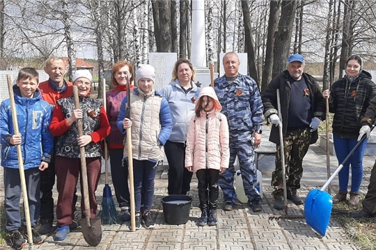 Прошли субботники в с.Большие Алгаши и пос.Кабаново