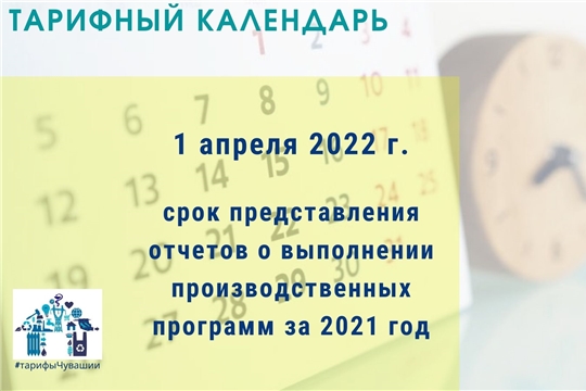 О представлении отчетов о выполнении производственных программ за 2021 год