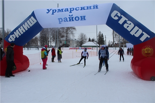 Всероссийская массовая лыжная гонка "Лыжня России - 2022" в Урмарском районе