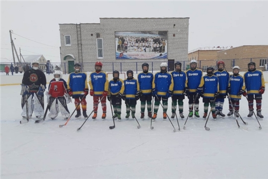 Команда Яльчикского района по хоккею в старшей возрастной группе - победитель 1 этапа первенства «Золотая шайба»