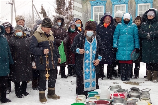 Праздник Крещения господня в деревне Яманчурино