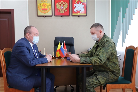 Встреча с военкомом и представителями военного комиссариата Комсомольского и Яльчикского районов