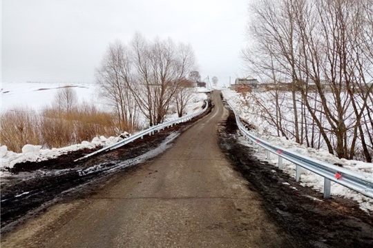 На автодороге "Сабанчино-Тораево" завершены работы по установке барьерного ограждения