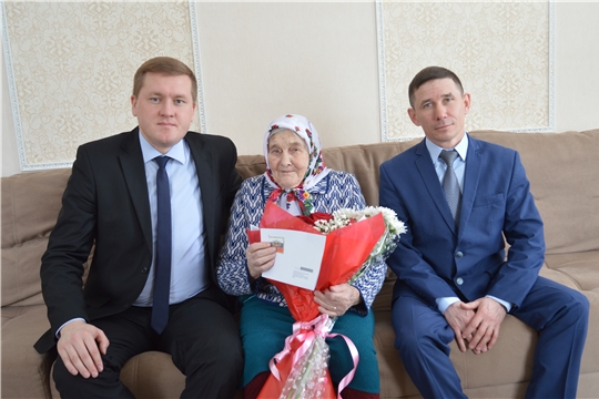 Ветеран труда, труженица тыла Никитина Анастасия Никитична отмечает свой 90-летний юбилей