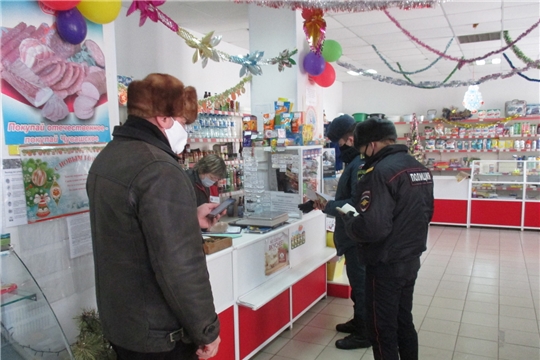 В Алатырском районе прошёл очередной рейд, направленный на борьбу с коронавирусом