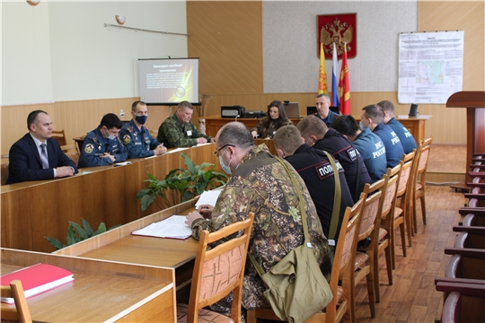 Подведение итогов командно-штабной тренировки в Алатырском районе