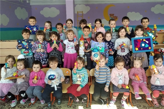 Воспитанники дошкольной группы «Колокольчик» Чувашско-Сорминской школы мечтают стать космонавтами