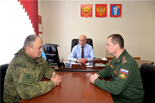 Р.Селиванов встретился с военным комиссаром Чувашской Республики