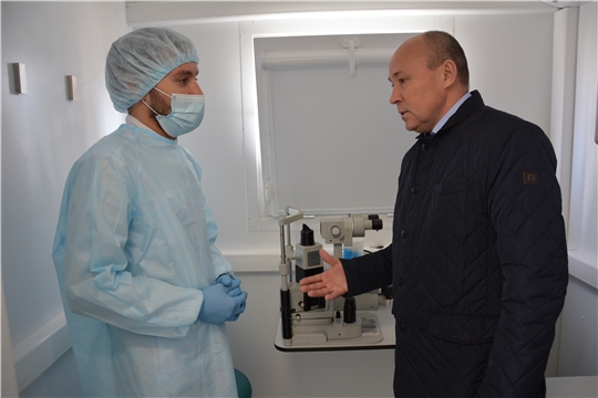 В Батыревском районе передвижной офтальмологический комплекс