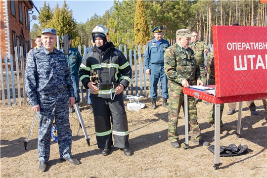 Олег Николаев принял участие в командно-штабных учениях МЧС России по Чувашской Республике