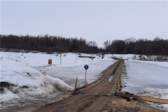 Срок эксплуатации ледовой переправы через реку Суру продлён, ориентировочно, до 5 апреля