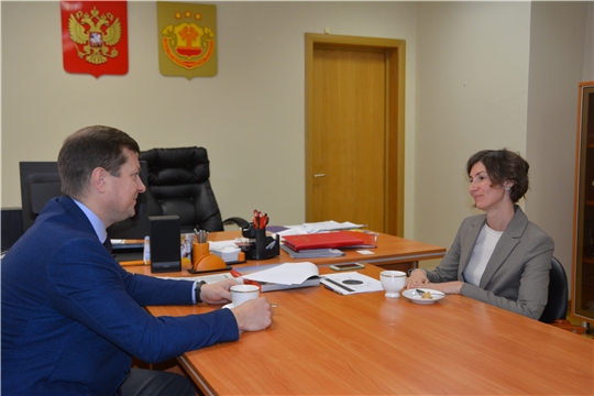 Кристина Майнина обсудила с руководителем УФПС Чувашии планы на 2021 год