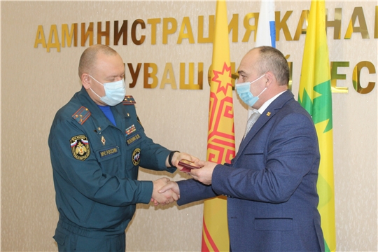 С рабочим визитом Канашский район посетили начальник Главного управления МЧС России по Чувашской Республике полковник внутренней службы Валерий Зеленин и председатель ГКЧС Чувашии Вениамин Петров