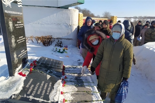 Митинг в Чагасьском поселении, посвященный 32-летию вывода войск из Афганистана