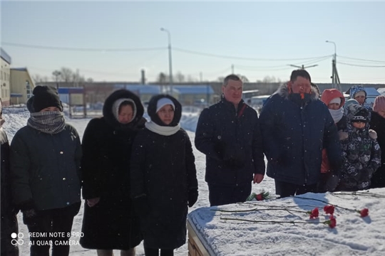 Всероссийская акция "Защитим память героев" в селе Шихазаны Канашского района