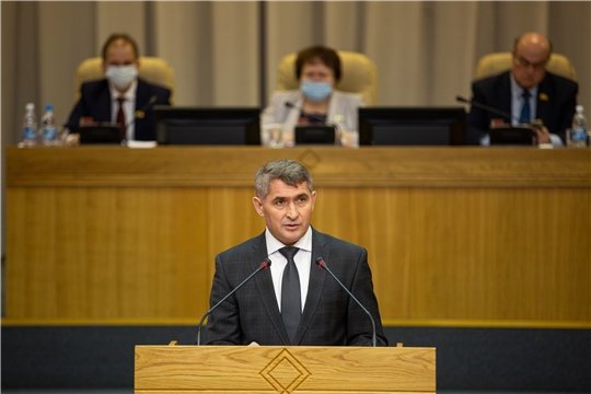 Глава Чувашии выступил с отчётом о деятельности Кабинета Министров Чувашской Республики