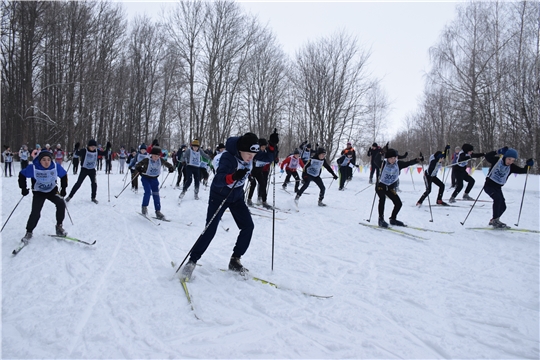В Красночетайском районе прошла Всероссийская массовая лыжная гонка «Лыжня России-2021».