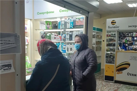 Для контроля по соблюдению масочного режима в Красночетайском районе работают специальные мобильные бригады