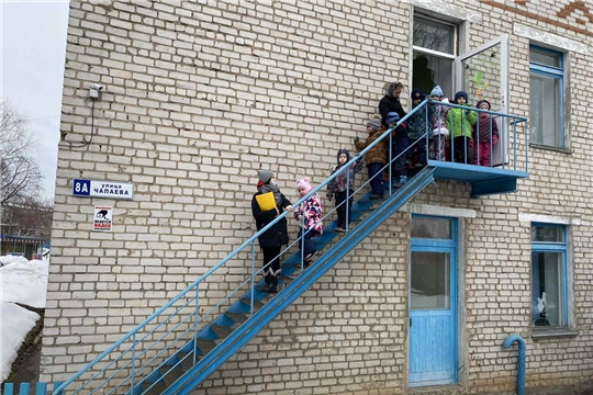 В МБДОУ «Детский сад № 9» г.Чебоксары прошла очередная плановая тренировочная эвакуация