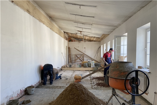 Капитальный ремонт в поликлинике Первой Чебоксарской городской больнице продолжается