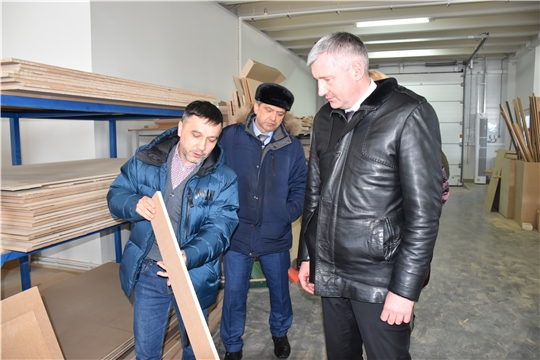 Министр промышленности Чувашии Евгений Герасимов посетил предприятия Моргаушского района