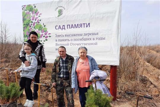Сотрудники Минпромэнерго Чувашии приняли участие в Международной акции «Сад памяти» в Заволжье