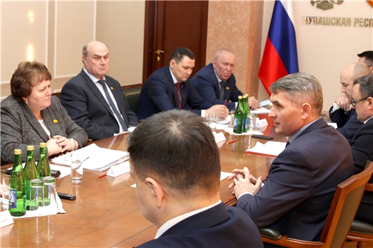 Олег Николаев встретился с руководством Госсовета и лидерами фракций