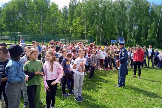 Прошла учебная тренировка в детских оздоровительных лагерях